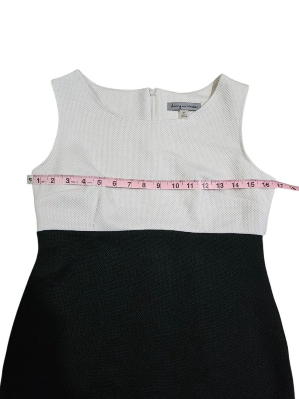 Danny and Nicole Women's 8P Black White Dress Textured Colorblock Career Minimal - Picture 7 of 8